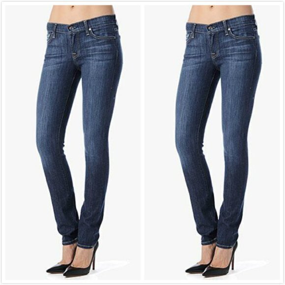 7 For All Mankind, Roxanne Original‎ Skinny in Nouveau New York Womens Size 28 - Picture 1 of 7